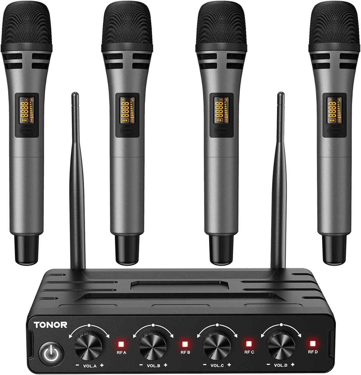 🎤 Dual Wireless Microphone System ✨ UHF Handheld Mics for Karaoke, Parties & Live Events