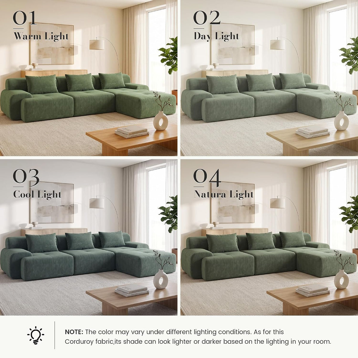 ☁️ Modern Boneless Modular Sectional Sofa – Cozy Cloud-Like Comfort for Your Living Room 🛋️✨