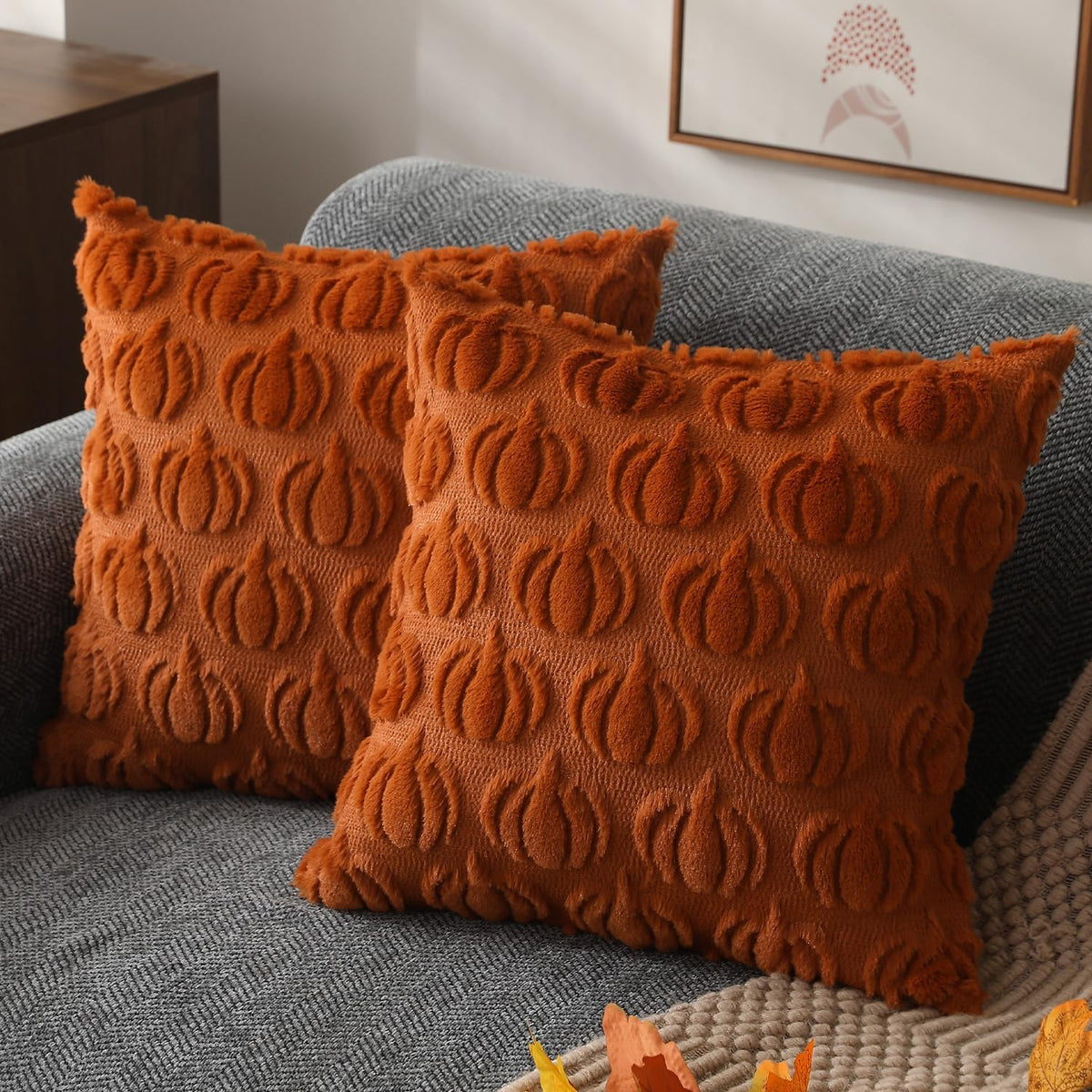 ๐ Cozy Pumpkin Cushion Covers ๐ Fall Harvest Home Decor for a Warm & Festive Home