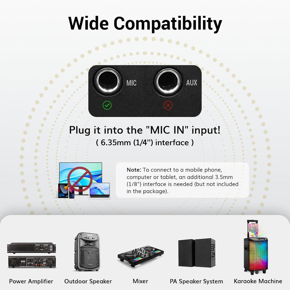 🎤 Dual Wireless Microphone System ✨ UHF Handheld Mics for Karaoke, Parties & Live Events