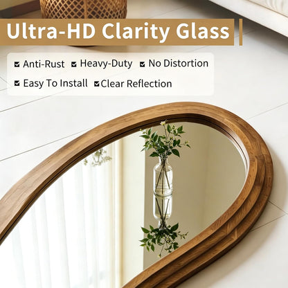 ✨ Irregular Full-Length Floor Mirror – Modern 3-Layer Design for a Stylish, Light-Filled Home 🪞