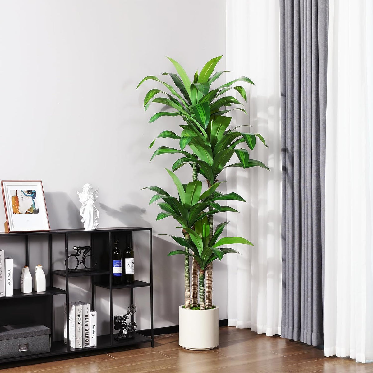 🌿 UV-Resistant Artificial Outdoor Plants Set ✨ Lush Greenery for Your Garden, Porch & Patio