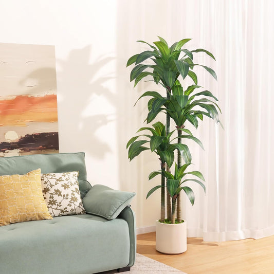 🌿 UV-Resistant Artificial Outdoor Plants Set ✨ Lush Greenery for Your Garden, Porch & Patio