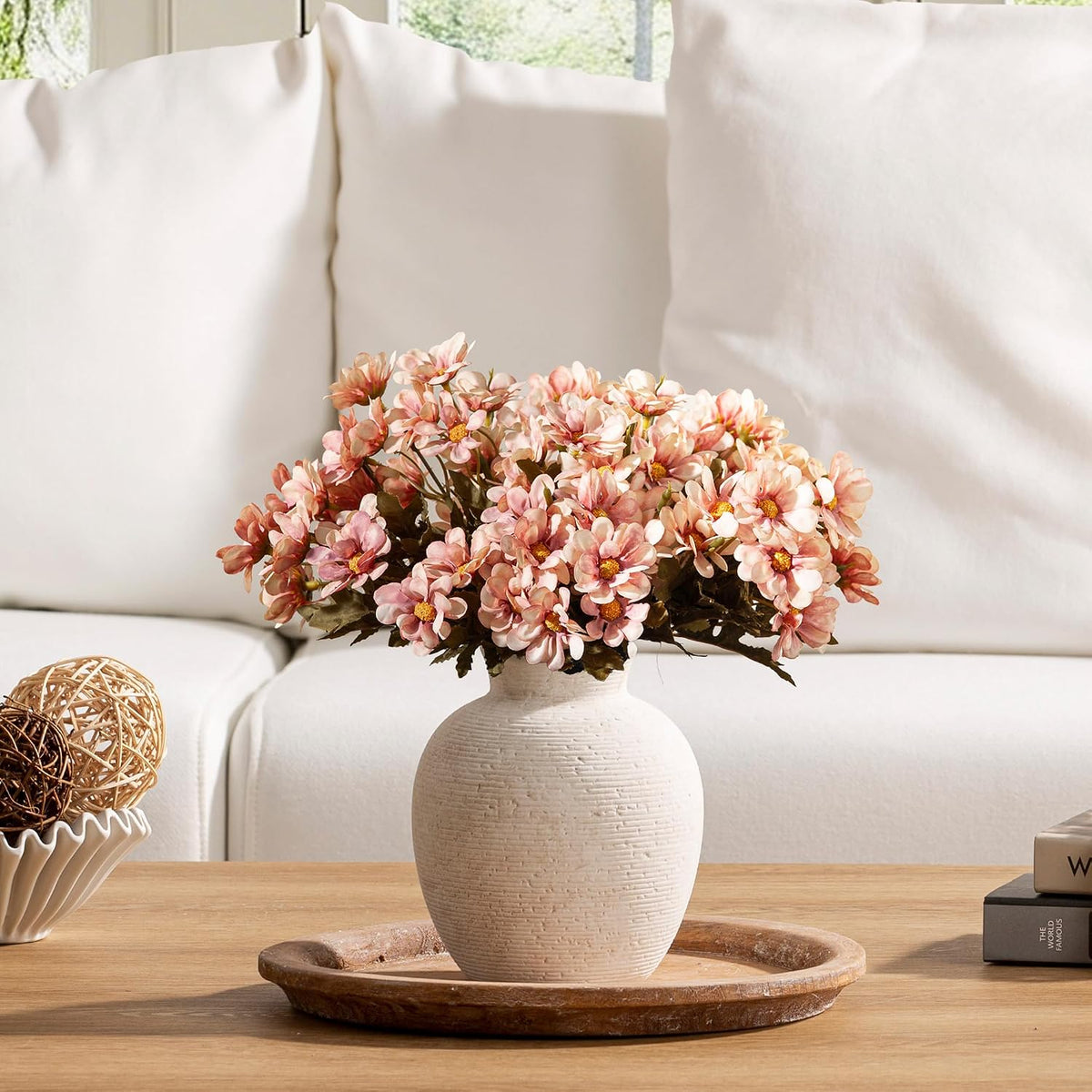 🌸 Modern Ceramic Flower Vase ✨ Elegant Minimalist Home Decor for a Cozy & Stylish Space