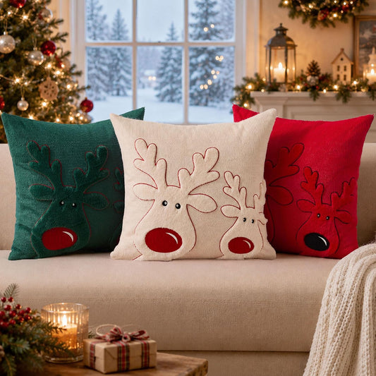 🎄 Christmas Holiday Pillow Covers ✨ Cozy Festive Cushion Covers for a Warm & Merry Home ❤️