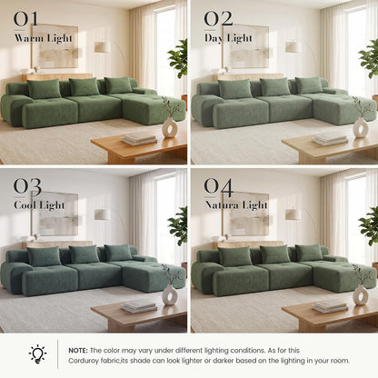 ☁️ Modern Boneless Modular Sectional Sofa – Cozy Cloud-Like Comfort for Your Living Room 🛋️✨
