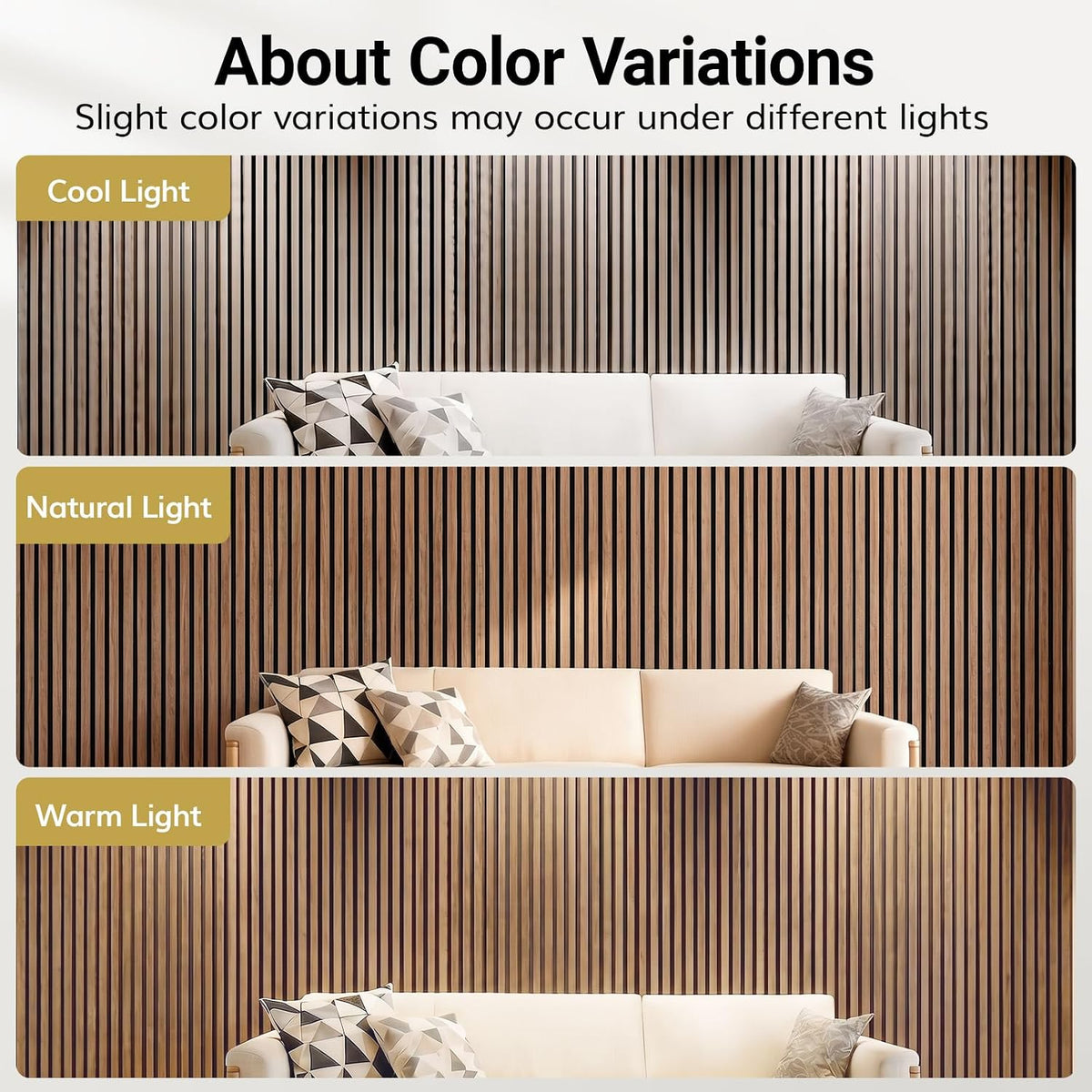 🪵 Walnut Wood Slat Acoustic Wall Panels ✨ Modern Decorative Wall Covering for a Cozy Home