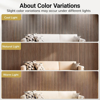🪵 Walnut Wood Slat Acoustic Wall Panels ✨ Modern Decorative Wall Covering for a Cozy Home